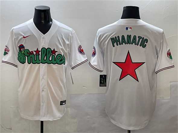 Mens Philadelphia Phillies White Phanatic Limited Stitched Jersey